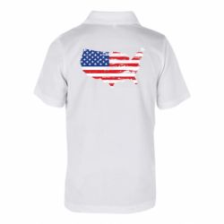 Дитяча футболка поло America Flag Shape - FATLINE Дитяча футболка поло America Flag Shape