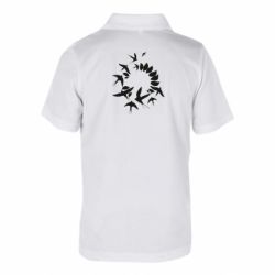 Дитяча футболка поло Ластівки - FATLINE Дитяча футболка поло Ластівки