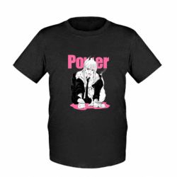 Дитяча футболка Power with meow