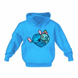 Детская худи Стич с куклой - FATLINE Детская худи Стич с куклой