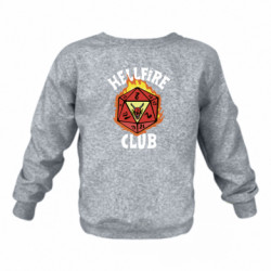 Дитячий світшот на флісі Stranger Things: Hellfire club