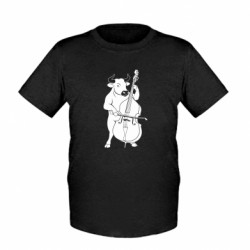 Дитяча футболка Бугай грає на контрабасі - FATLINE Дитяча футболка Бугай грає на контрабасі