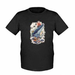 Дитяча футболка Буремний океан - FATLINE Дитяча футболка Буремний океан