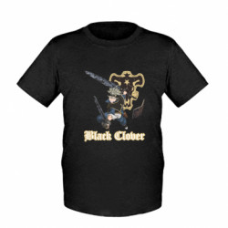 Детская футболка Чорний Клевер - FATLINE Детская футболка Чорний Клевер