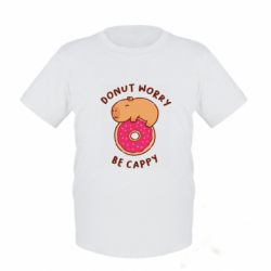 Детская футболка Donut Worry Be Cappy - FATLINE Детская футболка Donut Worry Be Cappy