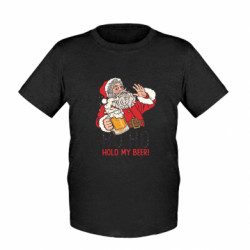 Дитяча футболка Ho Ho Hold my beer - FATLINE Дитяча футболка Ho Ho Hold my beer