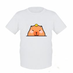 Детская футболка Капибара и Ципленок - FATLINE Детская футболка Капибара и Ципленок