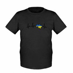 Дитяча футболка Карта України кардіо - FATLINE Дитяча футболка Карта України кардіо