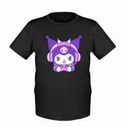 Дитяча футболка Kuromi Cute Gamer - FATLINE Дитяча футболка Kuromi Cute Gamer