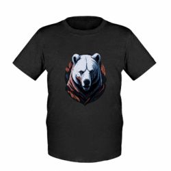 Детская футболка Яростный белый медведь - FATLINE Детская футболка Яростный белый медведь