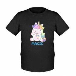 Детская футболка Маленький единорог - это магия! - FATLINE Детская футболка Маленький единорог - это магия!