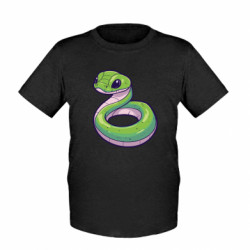 Детская футболка Мультяшная змейка