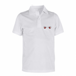 Детская футболка поло Шаринган глаза - FATLINE Детская футболка поло Шаринган глаза