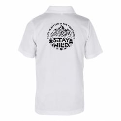 Дитяча футболка поло Stay Wild - FATLINE Дитяча футболка поло Stay Wild