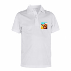 Детская футболка поло Украинская боевая пчела - FATLINE Детская футболка поло Украинская боевая пчела