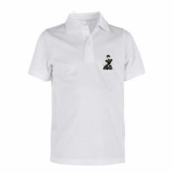 Дитяча футболка поло Wednesday Sketch - FATLINE Дитяча футболка поло Wednesday Sketch