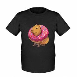 Детская футболка Пончик с капибарой - FATLINE Детская футболка Пончик с капибарой