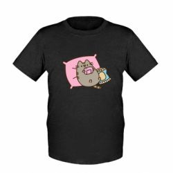 Дитяча футболка Pusheen Chilling - FATLINE Дитяча футболка Pusheen Chilling