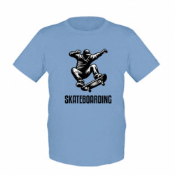 Детская футболка Скейтбордист в прыжке - FATLINE Детская футболка Скейтбордист в прыжке