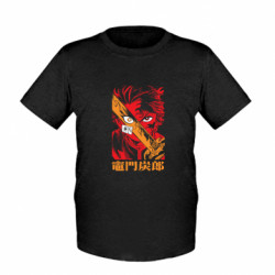 Детская футболка Tanjiro in flames