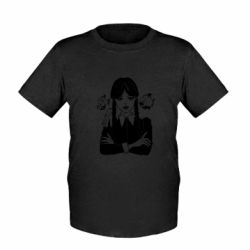 Дитяча футболка Уенсдей і піранії - FATLINE Дитяча футболка Уенсдей і піранії