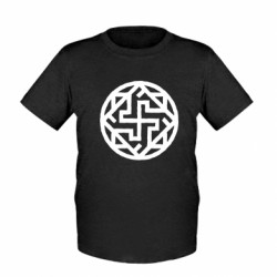 Детская футболка Валькирия славянский символ - FATLINE Детская футболка Валькирия славянский символ