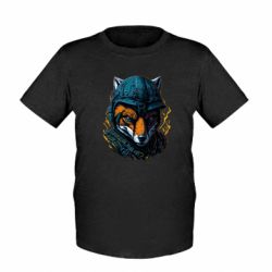 Детская футболка Военная лисица - FATLINE Детская футболка Военная лисица