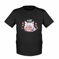 Дитяча футболка Закохана дівчинка з вушками - FATLINE Дитяча футболка Закохана дівчинка з вушками