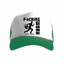 Детская кепка-тракер гребаная работа - FATLINE Детская кепка-тракер гребаная работа