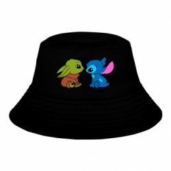 Детская панама Baby Yoda And Stitch - FATLINE Детская панама Baby Yoda And Stitch