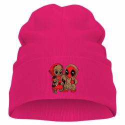 Дитяча шапка Baby Groot And Deadpool - FATLINE Дитяча шапка Baby Groot And Deadpool