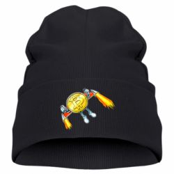 Дитяча шапка Bitcoin into space - FATLINE Дитяча шапка Bitcoin into space