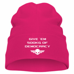 Дитяча шапка Give them 500kg of democracy - FATLINE Дитяча шапка Give them 500kg of democracy