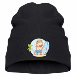 Дитяча шапка Кінь на відпочинку з серфінгом - FATLINE Дитяча шапка Кінь на відпочинку з серфінгом