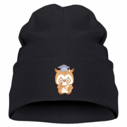 Детская шапка Сова выпускник в очках в с книгой - FATLINE Детская шапка Сова выпускник в очках в с книгой