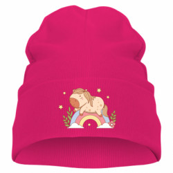 Детская шапка Спящая лошадка на радуге - FATLINE Детская шапка Спящая лошадка на радуге