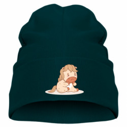 Дитяча шапка Сумна маленька конячка - FATLINE Дитяча шапка Сумна маленька конячка