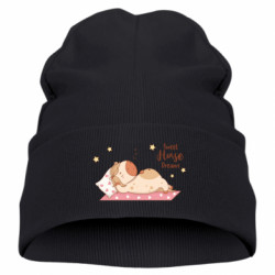 Дитяча шапка Забавна спляча конячка - FATLINE Дитяча шапка Забавна спляча конячка