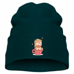 Дитяча шапка Закоханий кінь в чашці - FATLINE Дитяча шапка Закоханий кінь в чашці