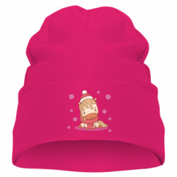 Дитяча шапка Зимова маленька конячка - FATLINE Дитяча шапка Зимова маленька конячка