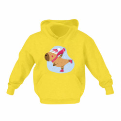 Детская худи Капибара на коньках - FATLINE Детская худи Капибара на коньках