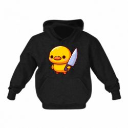 Дитяче худі Мила качка з ножем - FATLINE Дитяче худі Мила качка з ножем