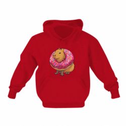 Дитяче худі Пончик з копібарою - FATLINE Дитяче худі Пончик з копібарою