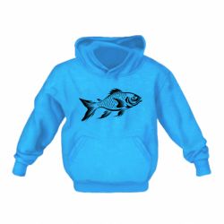 Детская худи рыба силуэт - FATLINE Детская худи рыба силуэт