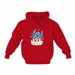 Детская худи Стич с праздничным тортом - FATLINE Детская худи Стич с праздничным тортом