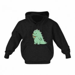 Дитяче худі Зелений динозавр з телефоном - FATLINE Дитяче худі Зелений динозавр з телефоном