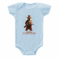 Детский бодик OI OI OI BOBRITO BANDITO - FATLINE Детский бодик OI OI OI BOBRITO BANDITO