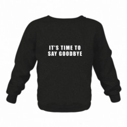 Детский свитшот на флисе пора сказать до свидания. дональд трамп - FATLINE Детский свитшот на флисе пора сказать до свидания. дональд трамп