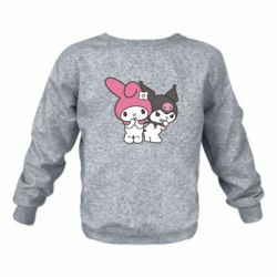 Дитячий Kuromi and Melodyвітшот на фліKuromi and Melodyі Kuromi and Melody - FATLINE Дитячий Kuromi and Melodyвітшот на фліKuromi and Melodyі Kuromi and Melody