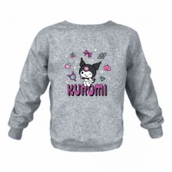 Дитячий світшот на флісі Sparkle Kuromi - FATLINE Дитячий світшот на флісі Sparkle Kuromi